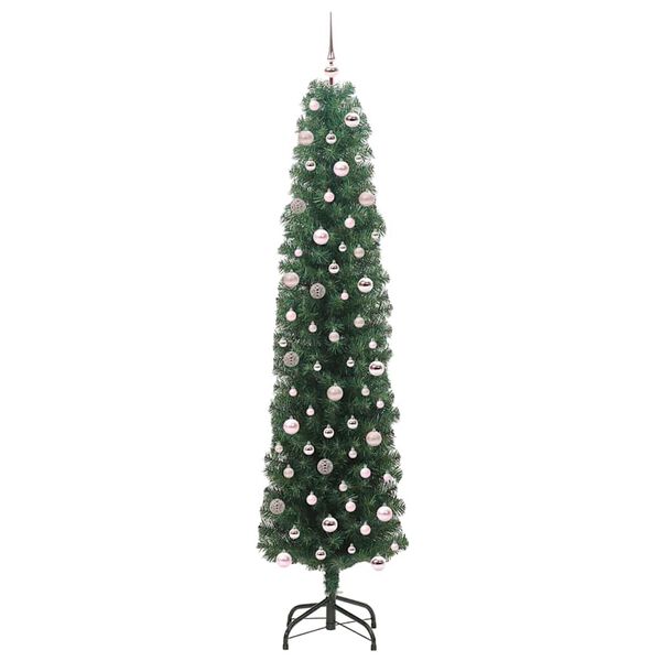 vidaXL Sapin de No&euml;l artificiel Vert 240 cm PVC et acier et plastique
