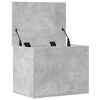 vidaXL Bo&icirc;te de rangement gris b&eacute;ton 60x42x46 cm bois d'ing&eacute;nierie