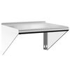 vidaXL &Eacute;tag&egrave;re murale 50x45x31 cm argent&eacute; acier inoxydable