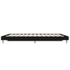 vidaXL Cadre de lit sans matelas noir 120x190 cm bois d'ing&eacute;nierie