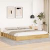 vidaXL Cadre de lit sans matelas 180x200 cm bois massif de ch&ecirc;ne