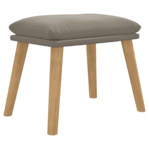 vidaXL Repose-pied Gris clair 45x29,5x35 cm Velours