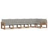 vidaXL Ensemble de canap&eacute;s d'ext&eacute;rieur 6 pc Gris Naturel et Clair