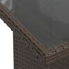 vidaXL Ensemble de canap&eacute; de jardin 6 pcs Marron polyrotin