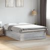 vidaXL Cadre de lit sans matelas sonoma gris 150x200 cm