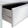 vidaXL Table console miroir MDF et verre 106,5 x 38 x 76,5 cm