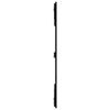vidaXL T&ecirc;te de lit murale Noir 166x3x110 cm Bois massif de pin