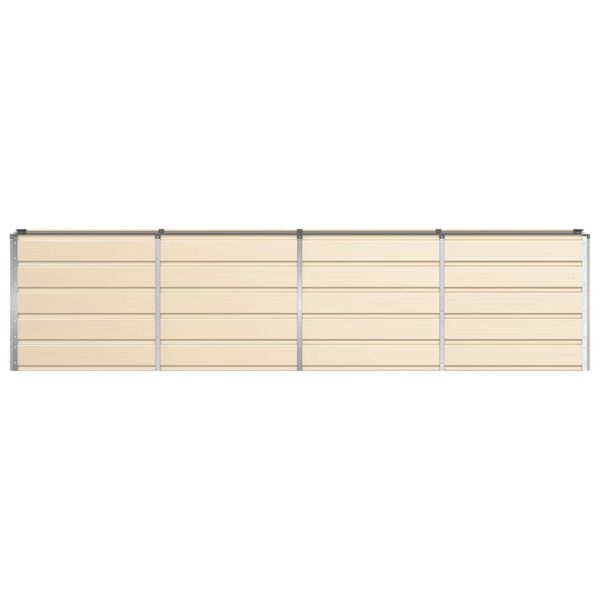 vidaXL Jardini&egrave;re Ivoire 160 x 40 x 75 cm Acier