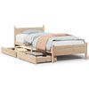 vidaXL Cadre de lit sans matelas 90x200 cm bois de pin massif