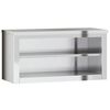 vidaXL Armoire murale de cuisine avec &eacute;tag&egrave;re acier inoxydable