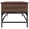 vidaXL Table basse chêne marron 100x50x45cm bois d'ingénierie et métal