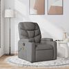 vidaXL Fauteuil de massage inclinable Gris fonc&eacute; Tissu