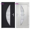 vidaXL Porte d'entr&eacute;e anthracite 98x190 cm PVC