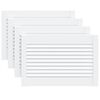vidaXL Portes d'armoire &agrave; persiennes 4pcs blanc 39,5x59,4cm pin massif