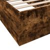 vidaXL Cadre de lit sans matelas ch&ecirc;ne fum&eacute; 75x190cm bois d'ing&eacute;nierie