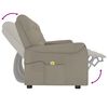 vidaXL Fauteuil de massage inclinable porte-gobelet 4places gris clair