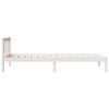 vidaXL Cadre de lit extra long sans matelas 100x210 cm bois massif pin
