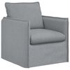 vidaXL Canap&eacute; 2 pcs Gris clair 196 x 82 x 85 cm tissu
