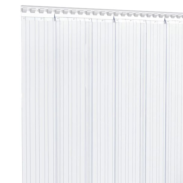 vidaXL Rideau de porte transparent 300 mmx2,6 mm 10 m PVC