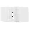 vidaXL Cabinet d'angle mural LUCCA Blanc brillant 57 x 57 x 40 cm