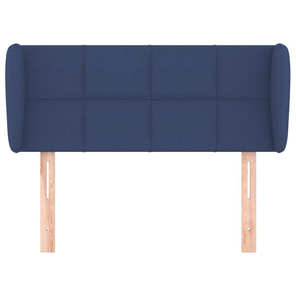 vidaXL T&ecirc;te de lit avec oreilles Bleu 93x23x78/88 cm Tissu