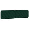 vidaXL Lit avec matelas vert fonc&eacute; 200x200 cm velours