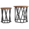 vidaXL Table basse 2 pc Bois Ancien 50 x 50 x 50 cm