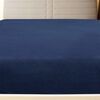 vidaXL Drap-housse Jersey Bleu marine 140x200 cm Coton