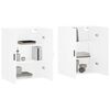 vidaXL Armoires murales 2 pcs blanc 69,5x34x90 cm