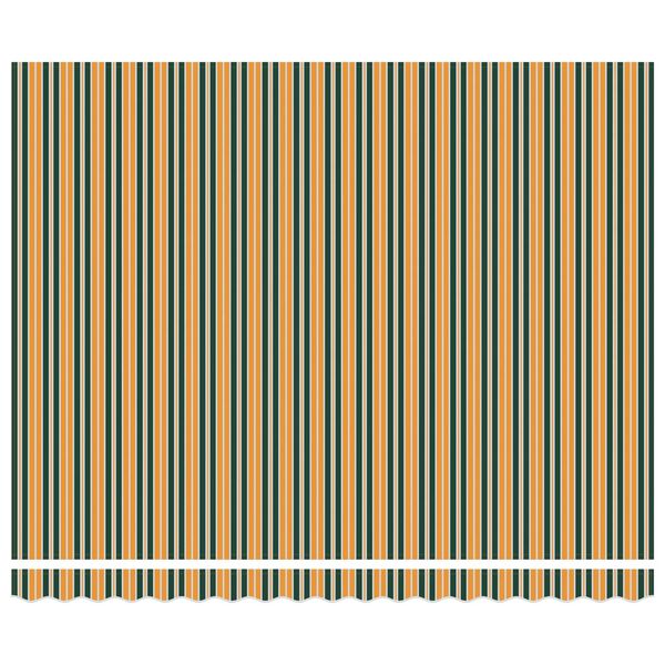 vidaXL Auvent Vert et jaune 400 x 300 x 165 cm Polyester et Aluminium