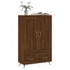 vidaXL Buffet haut ch&ecirc;ne marron 69,5x31x115 cm bois d'ing&eacute;nierie