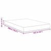 vidaXL Matelas de Lit avec matelas Gris clair 160 x 200 cm tissu