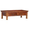 vidaXL Table basse 110 x 55 x 35 cm Bois d'acacia solide