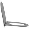 vidaXL Si&egrave;ge de toilette Gris 44 x 36,4 x 3,4 cm Duroplast