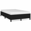 vidaXL Cadre de lit sans matelas noir 120x190 cm tissu