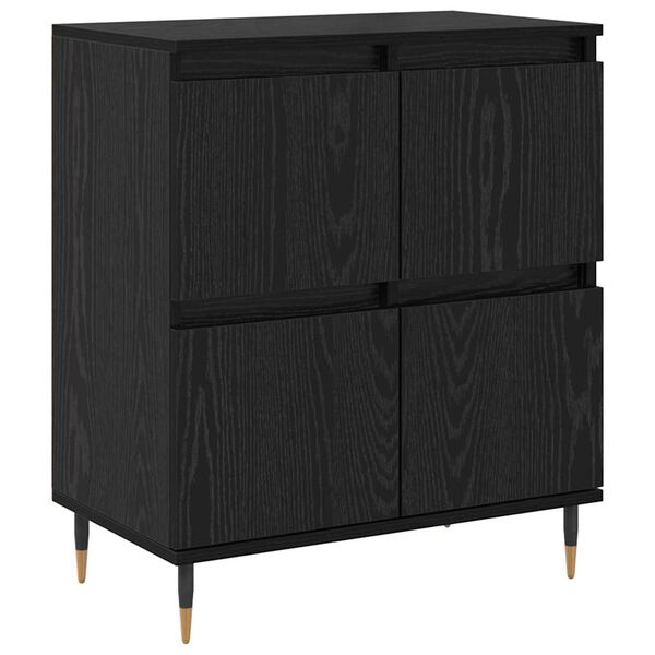 vidaXL Buffet Ch&ecirc;ne noir 60 x 35 x 70 cm
