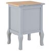 vidaXL Tables de chevet 2 pcs gris 35x30x49 cm MDF