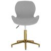 vidaXL Chaises pivotantes &agrave; manger lot de 2 gris clair velours
