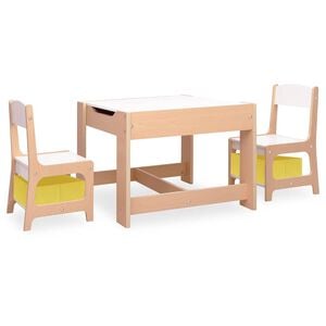 vidaXL Table pour enfants avec 2 chaises MDF