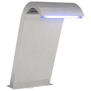 vidaXL Fontaine de piscine Argent&eacute; 47 x 31 x 60 cm Acier inoxydable