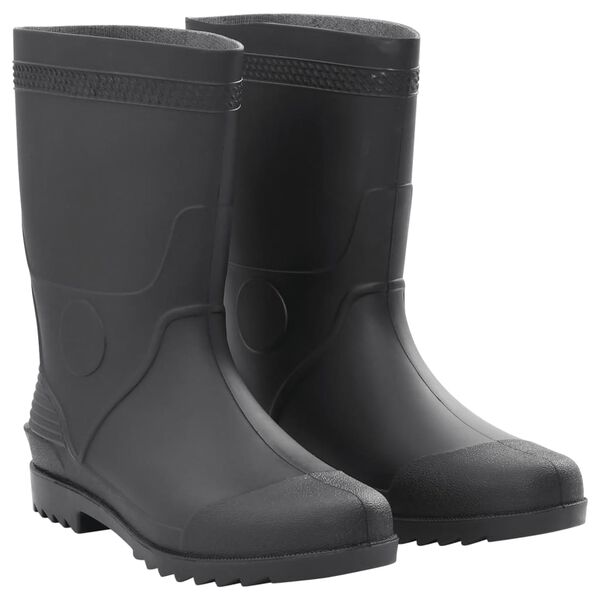 vidaXL Bottes de pluie noir taille 45 PVC