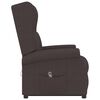 vidaXL Fauteuil Marron fonc&eacute; Tissu