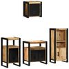 vidaXL Ensemble de mobilier de salle de bain avec tiroir 4 pcs
