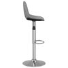 vidaXL Tabourets de bar lot de 2 gris tissu