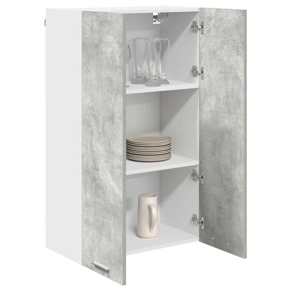 vidaXL Armoire suspendue Gris b&eacute;ton 60 x 31 x 100 cm Bois d'ing&eacute;nierie
