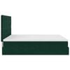 VidaXL Cadre de lit ottoman avec matelas vert foncé 180x200cm velours