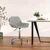 vidaXL Chaise pivotante de bureau Gris clair Tissu