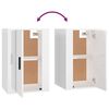 vidaXL Meubles TV muraux 2 pcs Blanc brillant 40x34,5x60 cm