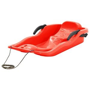 vidaXL Tra&icirc;neau avec freins Rouge 87x40x18 cm Polypropyl&egrave;ne