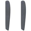 vidaXL Oreille de t&ecirc;te de lit Gris Fonc&eacute; 80 x 23 x 6 cm Velours